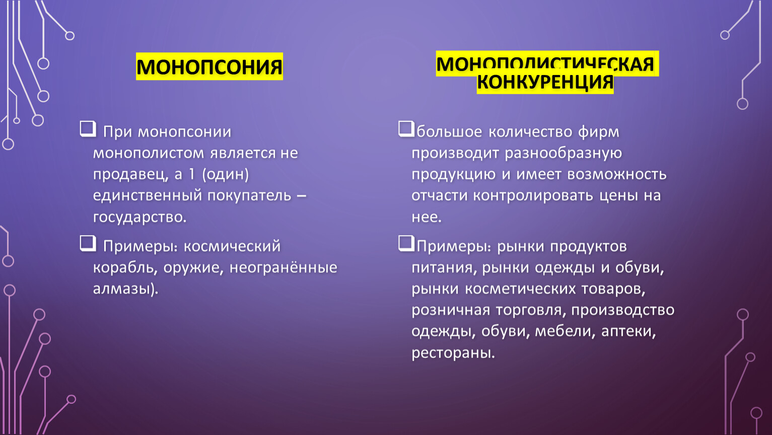 Конкуренция и типы рынков: теория + практика. Подготовка к ЕГЭ