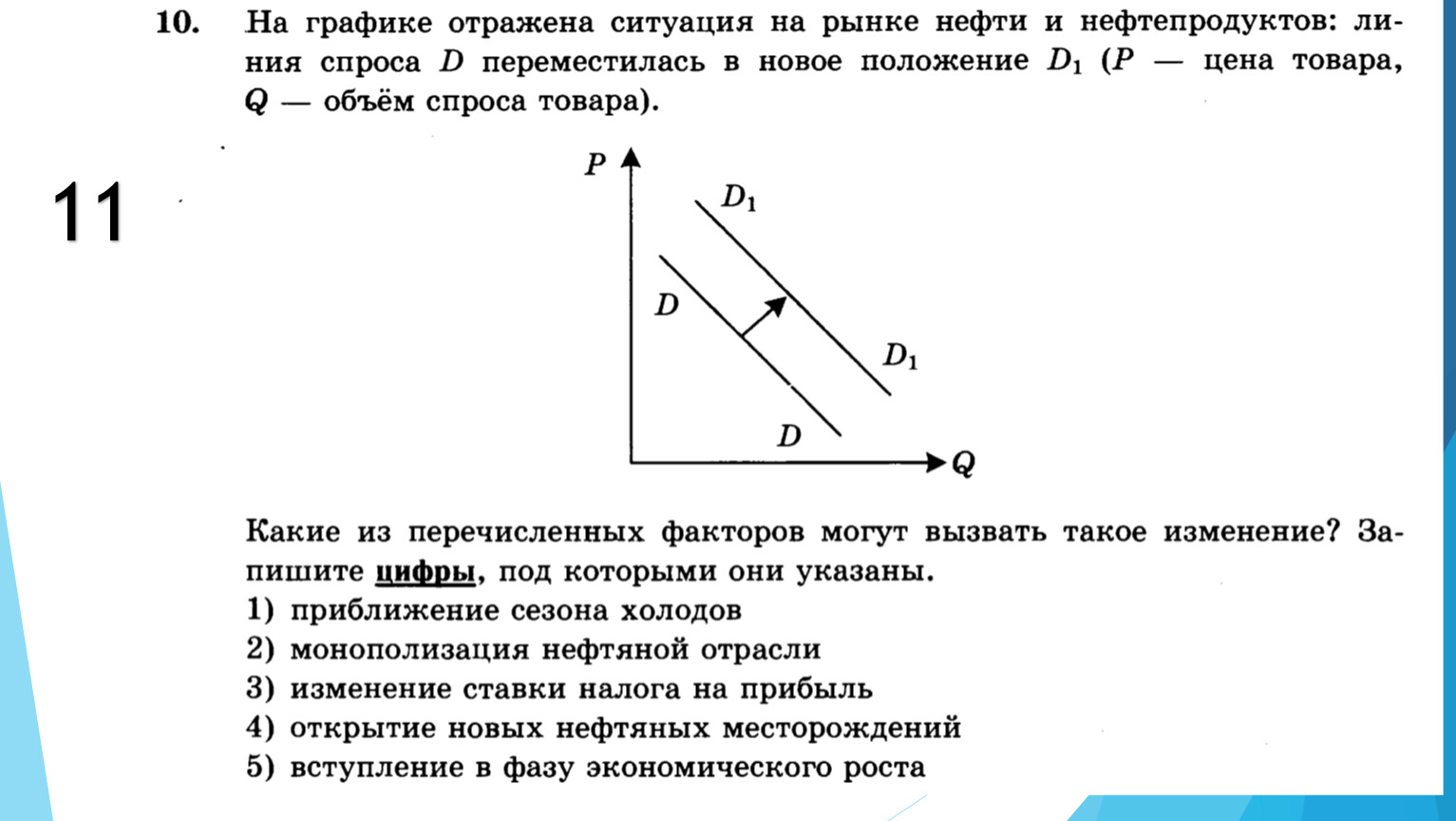 Графики по обществознанию ЕГЭ спрос и предложение