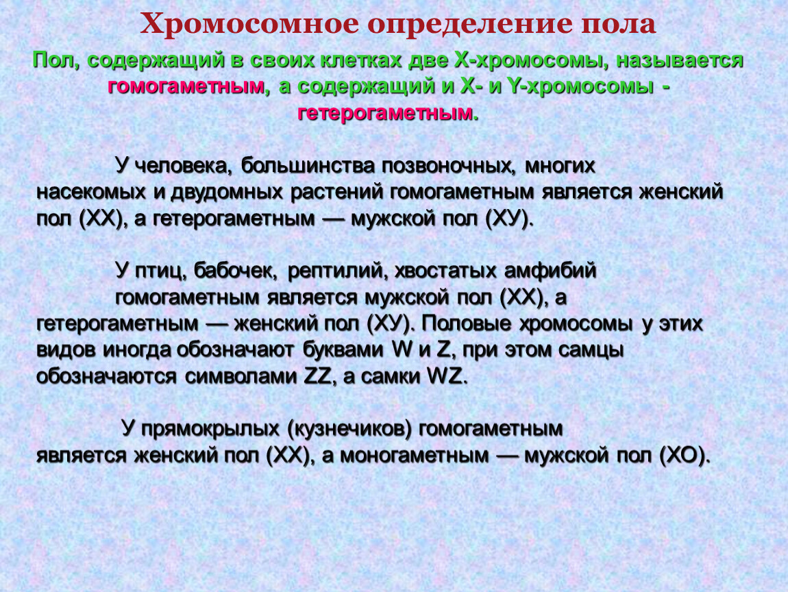 Всегда ли мужской пол является гетерогаметным. Хромосомное определение пола. Хромосомное определение пола варианты наследования пола. Определение пола хромосомный механизм наследования пола. Половые хромосомы гетерогаметного типа.