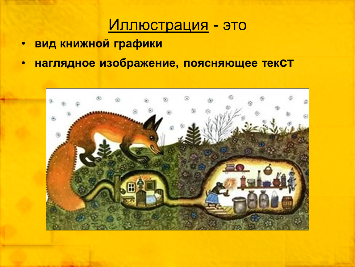 Рисунок поясняющий литературный текст