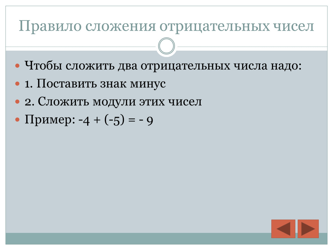 Слагать правило. Правило сложения отрицательных чисел. Сложение двух отрицательных чисел правило. Правило сложения отрицательных чисел правило. Сложение целых чисел правило.