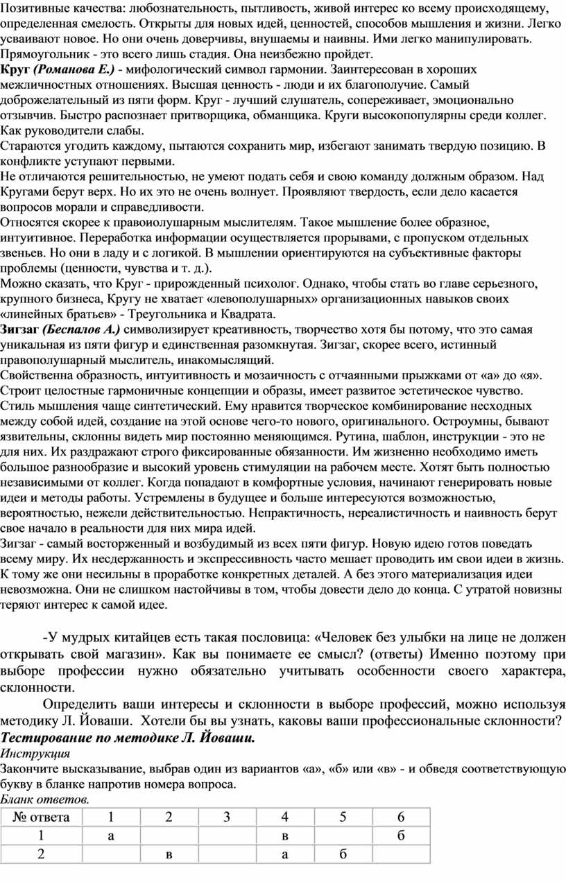 Позитивные качества: любознательность, пытливость, живой интерес ко всему происходящему, определенная смелость