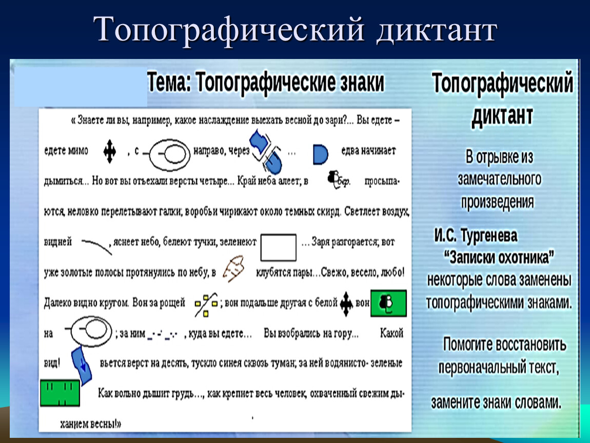 Топографический диктант. Топографический Диктон. Топографические знаки диктант. Топографический диктант топография.