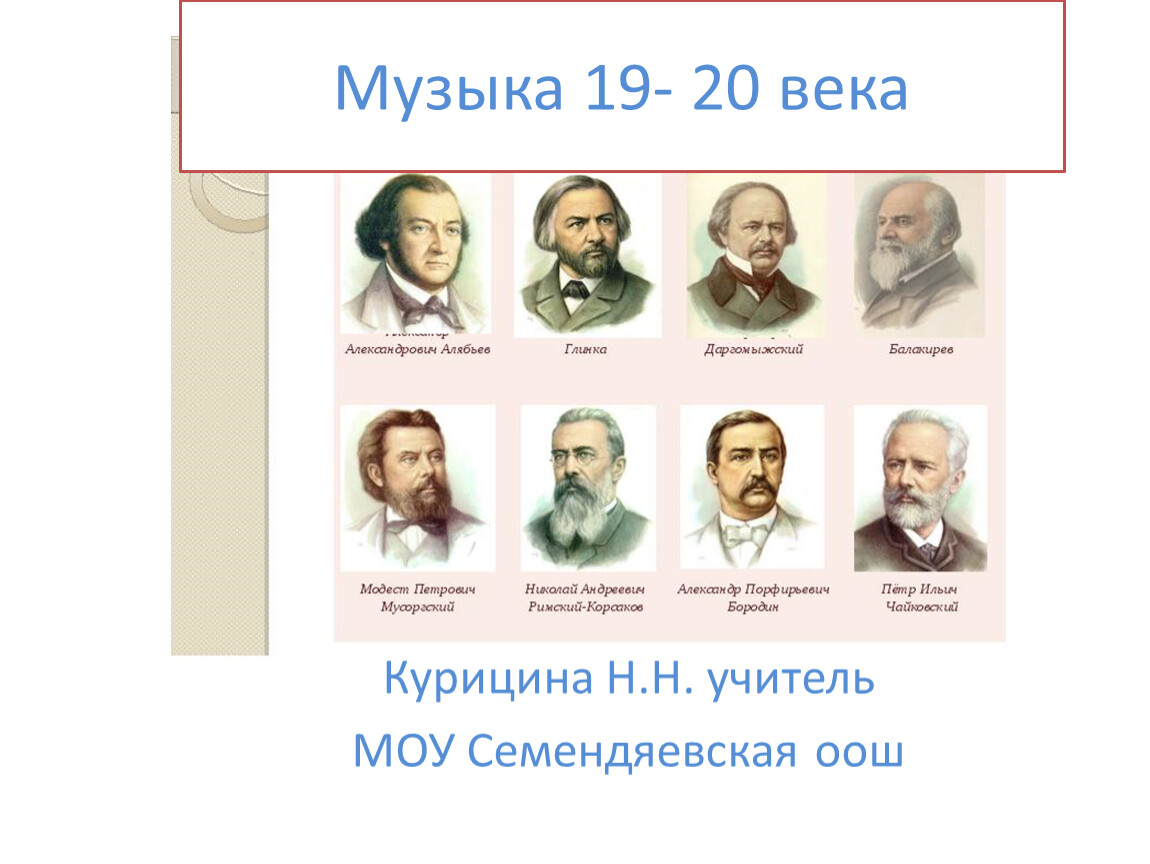 Семья в музыке презентация