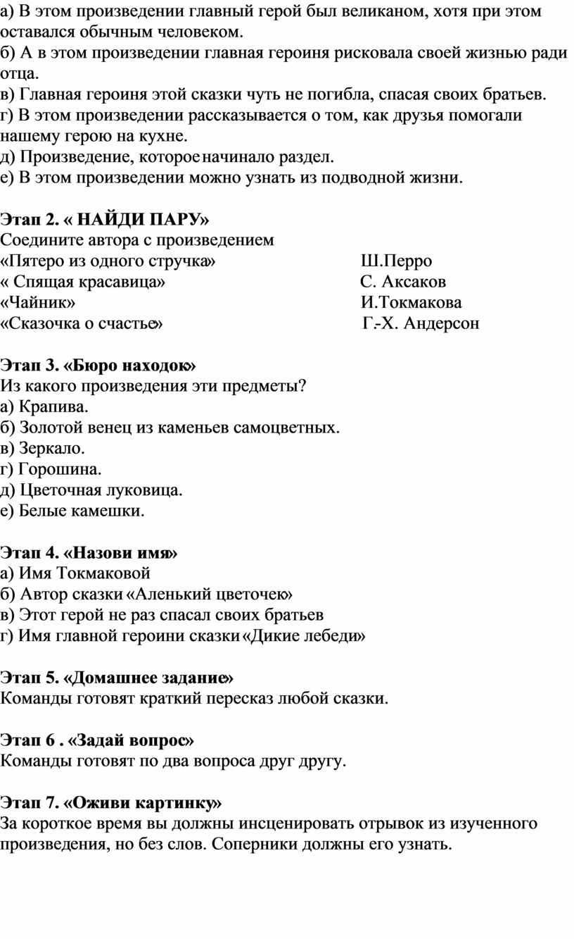 Рабочая программа по литературному чтению 4 класс УМК 