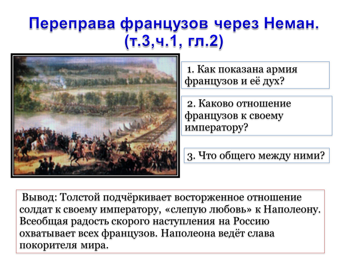 Изображение толстым войны 1812 года в романе война и мир