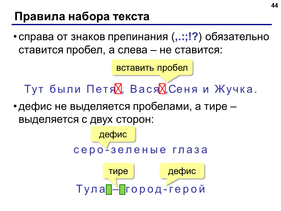 Перевод ввести текст. Правила набора текста. Правила набора текста на компьютере. Основные правила набора текста. Правильный набор текста.