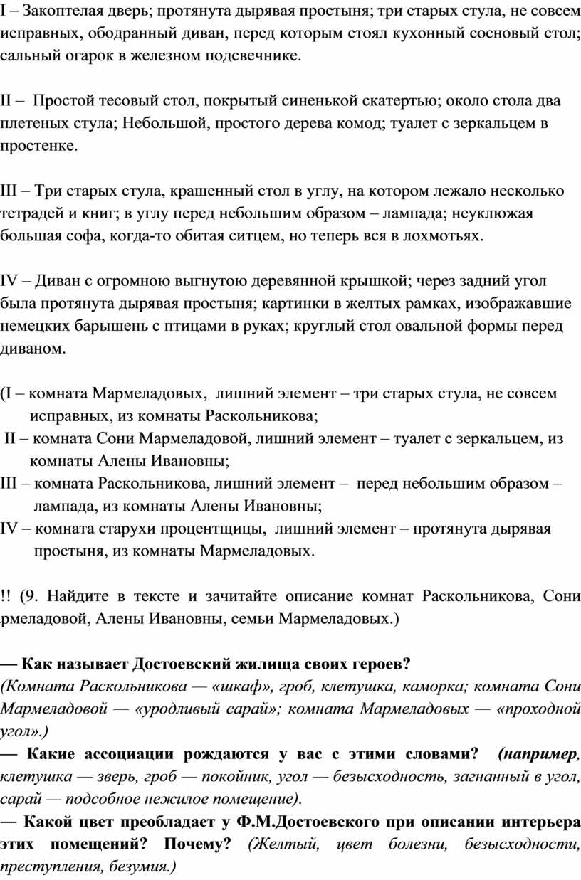 Петербург Достоевского» в романе «Преступление и наказание»