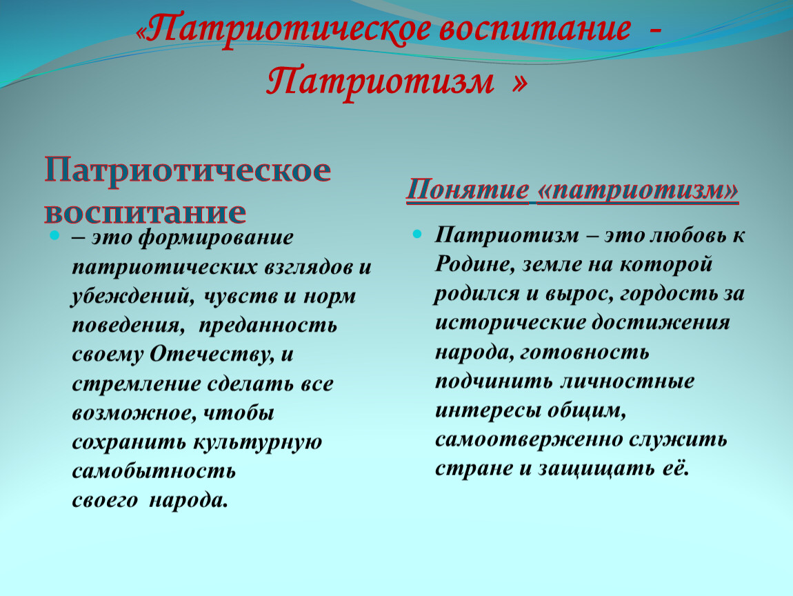 Понятие патриотизм. Патриотические качества личности. Патриотические качества человека. Понятие патриотическое воспитание.