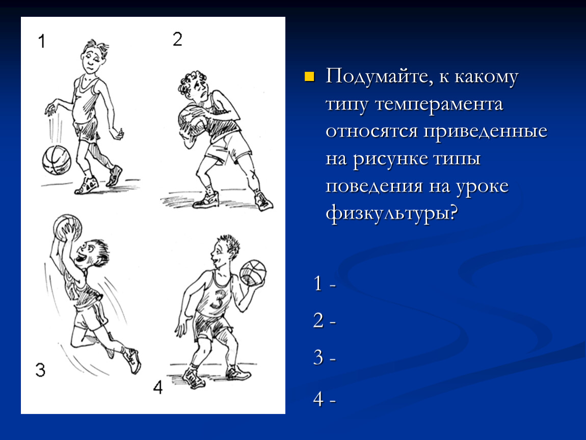 Типы темперамента рисунки