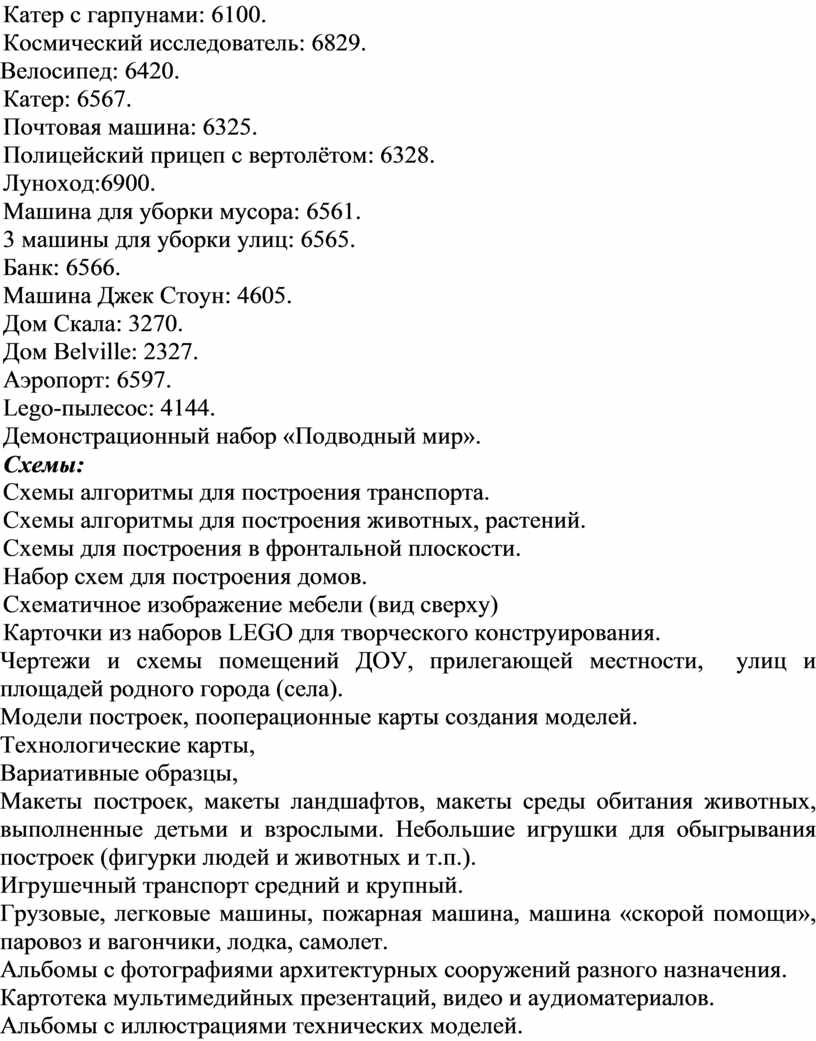 Рабочая программа по конструктивно-модальной деятельности