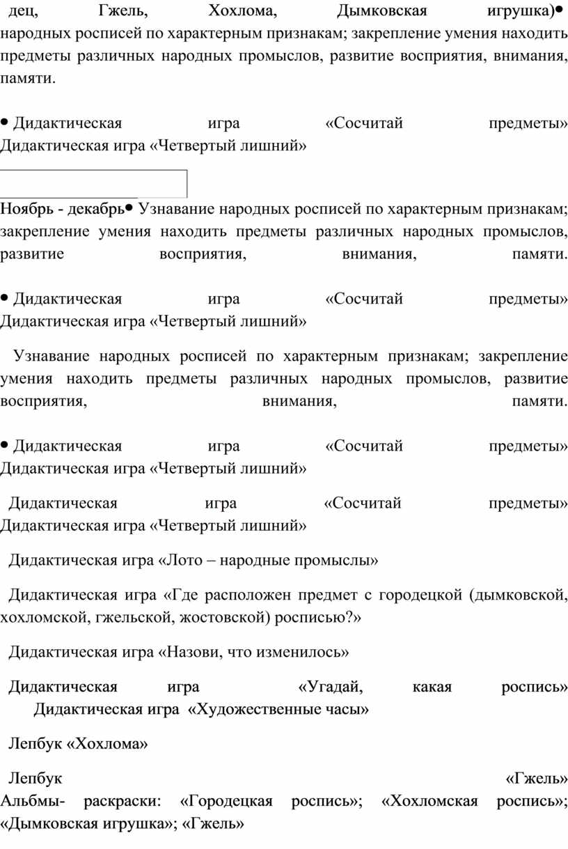 Картотека д/ игр и пособий по теме 