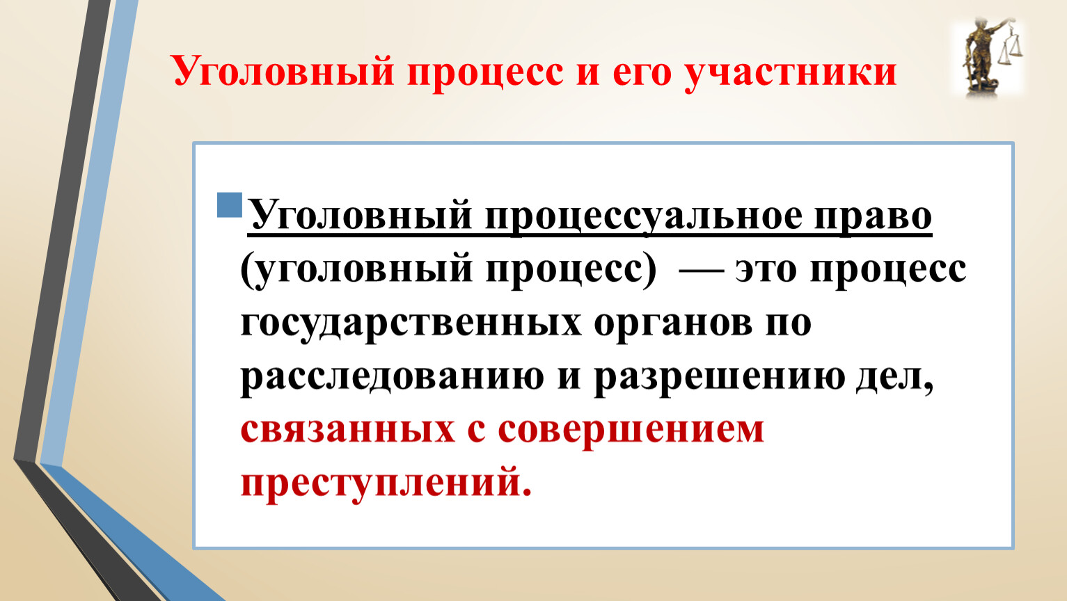 Уголовный процесс презентация 11 класс