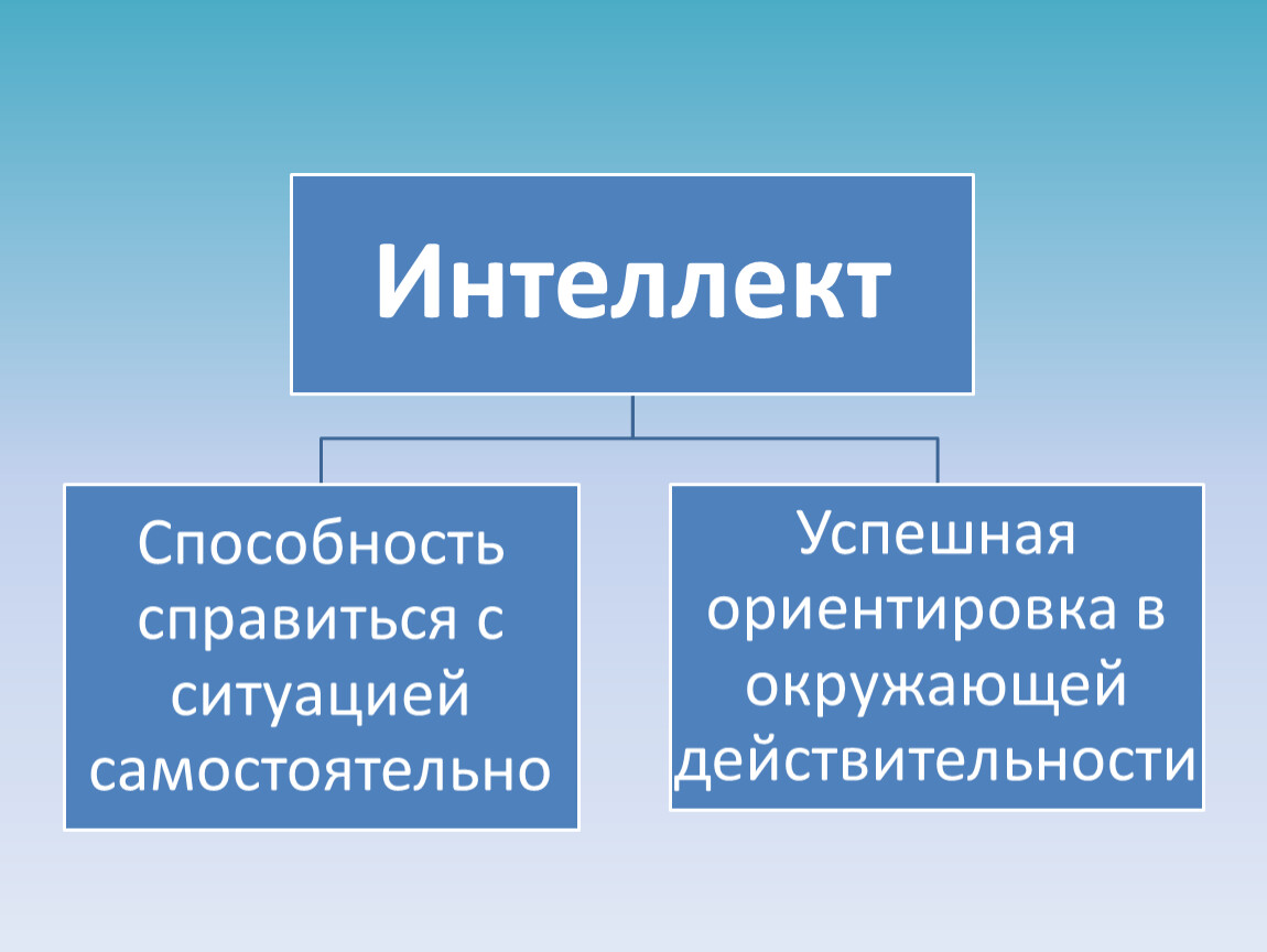 Презентация на тему интеллект