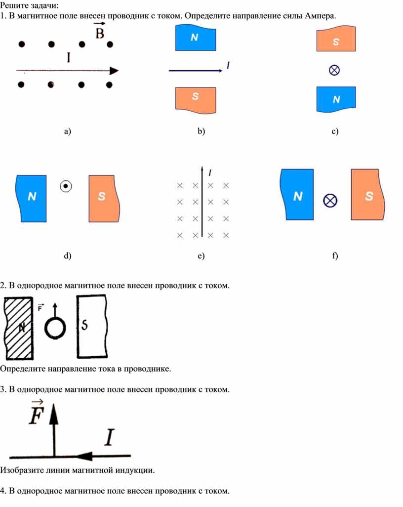 Физика правило левой руки задачи с рисунками с ответами