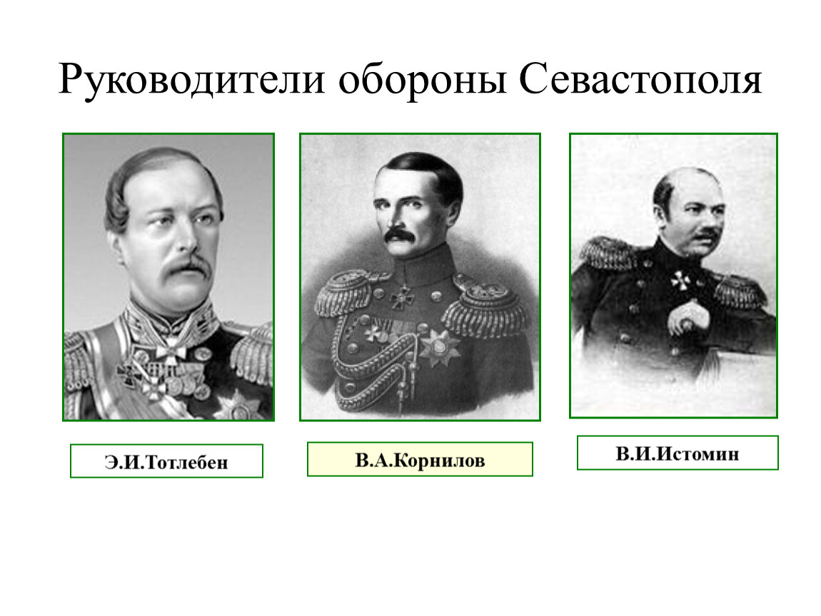 Среди участников первой обороны севастополя. Тотлебен оборона Севастополя.