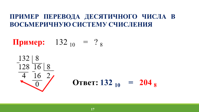 Переведите целое десятичное число 132 в двоичную систему счисления по схеме n10 n2 n10