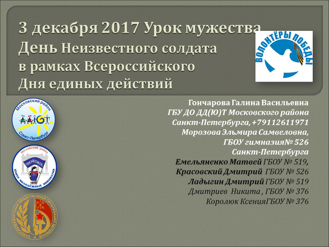 Уроки декабря. Урок Мужества 3 декабря день неизвестного солдата. День единых действий день неизвестного солдата. День неизвестного солдата единый урок 3 декабря.