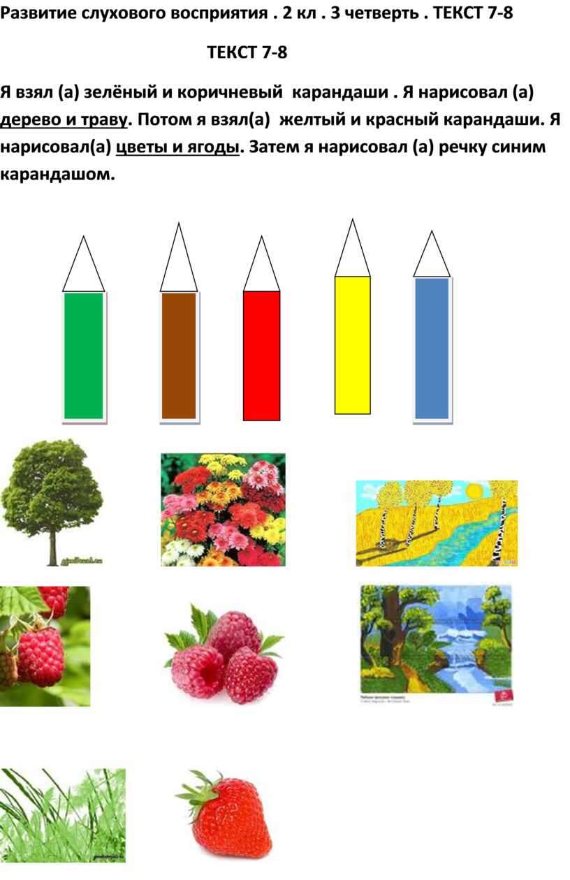 Развитие слухового восприятия