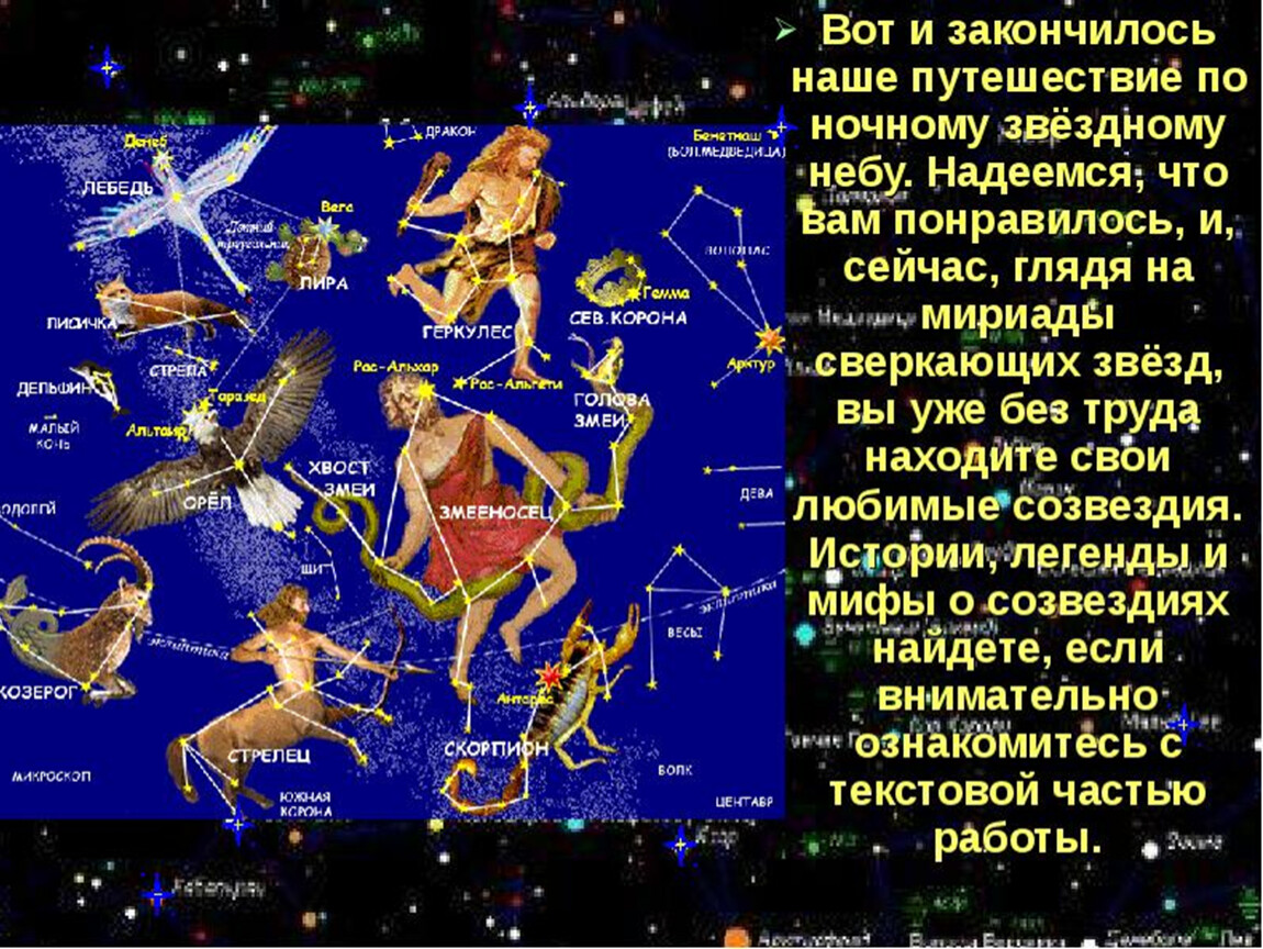 Путешествие по созвездиям проект