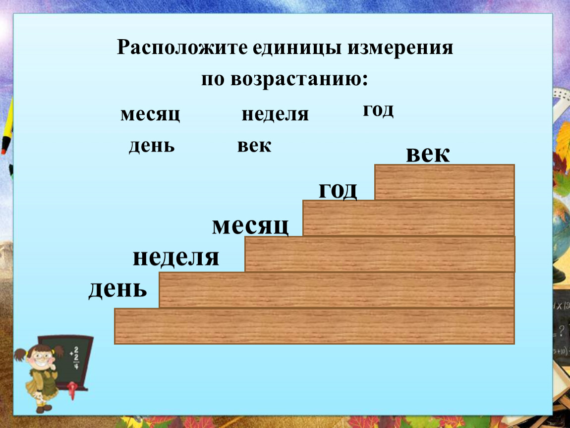 Расположите единицы информации по возрастанию