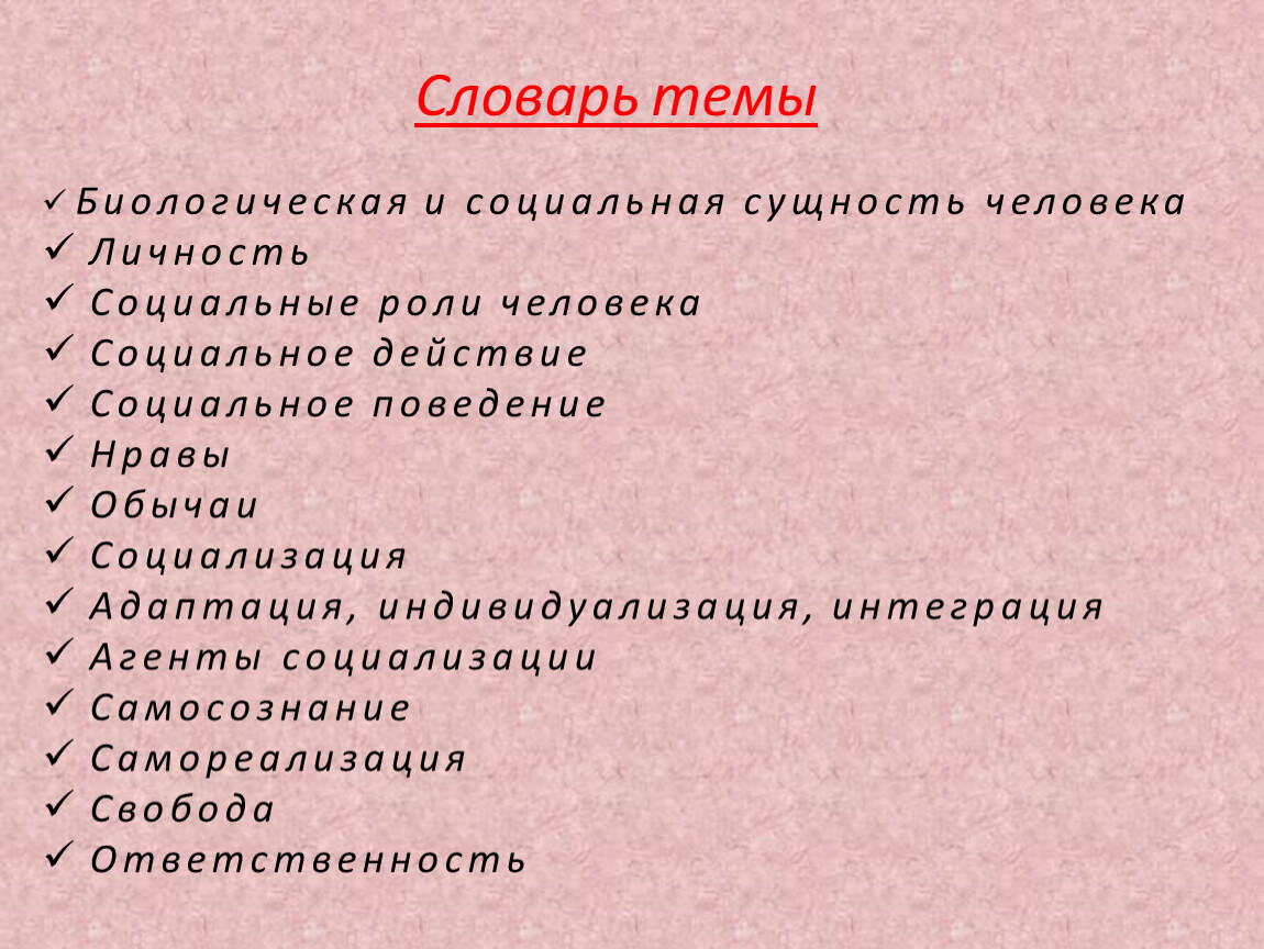 План социальная сущность человека личность