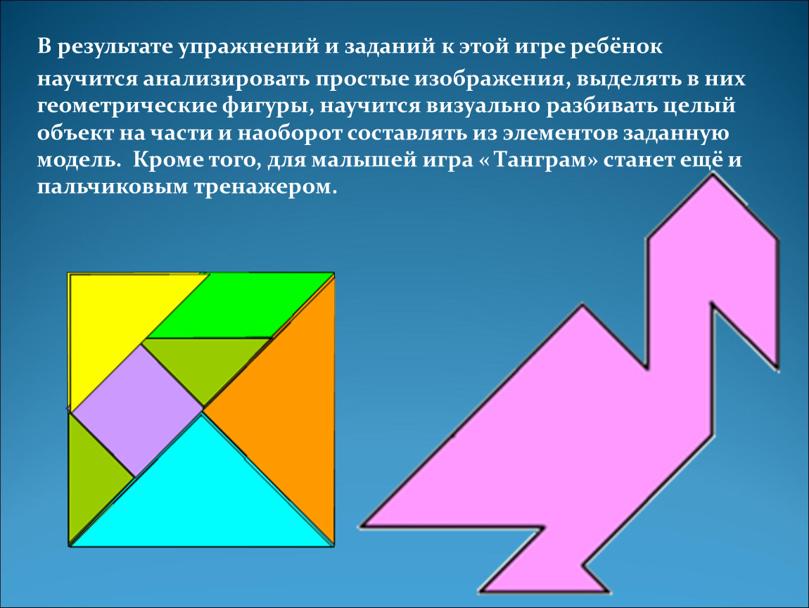 Цель проекта танграм