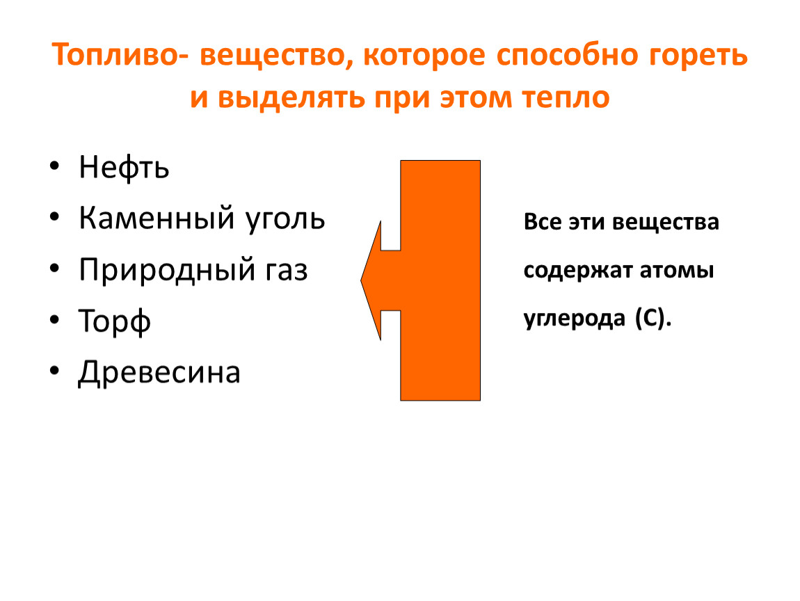 Энергия топлива удельная теплота сгорания топлива 8 класс презентация