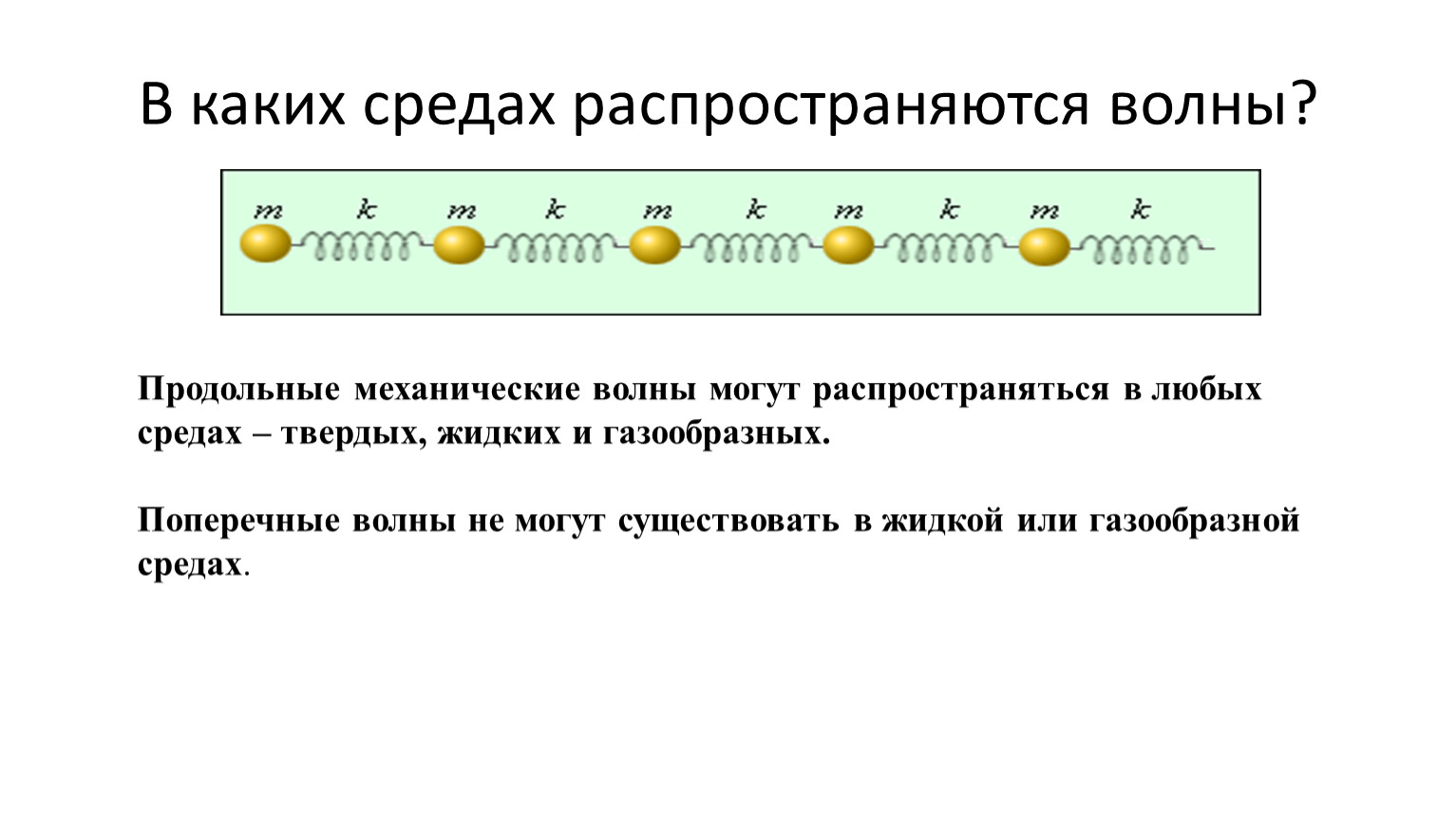 Ответы yk-kursk.ru: Почему в твердых телах могут распространяться поперечные и продольные волны?