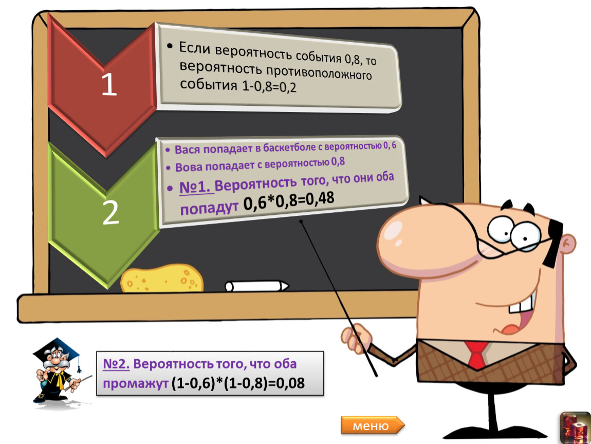 Теория вероятностей ч.5. Произведение вероятностей.