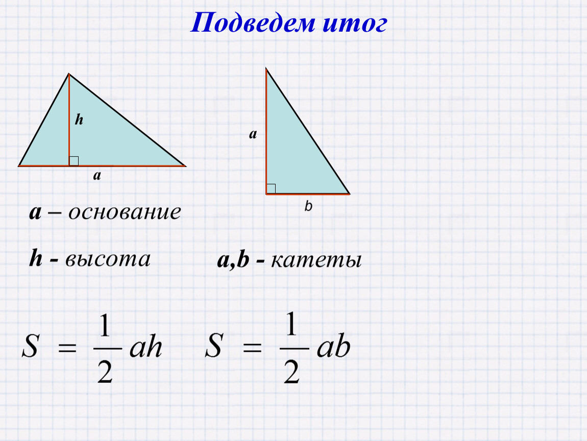 Найти высоту и площадь. Площадь треугольника по катетам. Формула площади треугольника по катетам. Площадь треугольника если известны катеты. Площадь треугольника по 2 катетам.