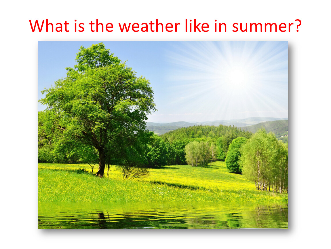 I like weather in summer. What is the weather like.