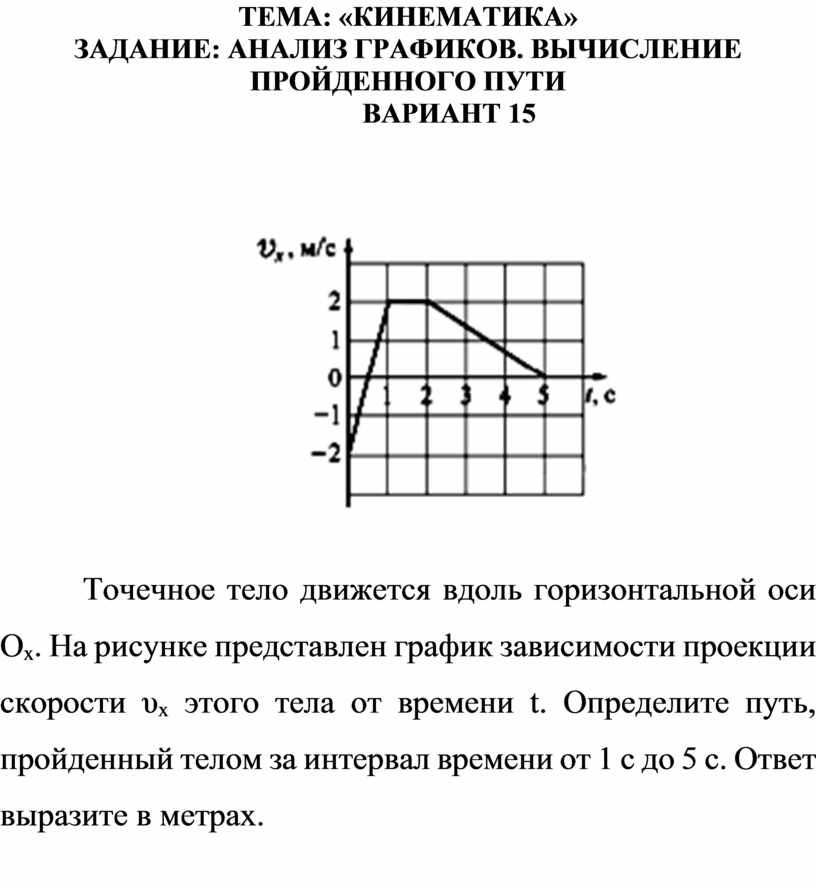 Кинематика задачи