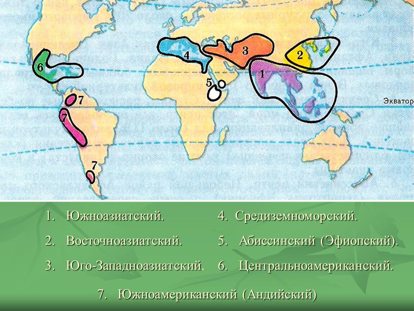 Южноазиатский. Восточноазиатский