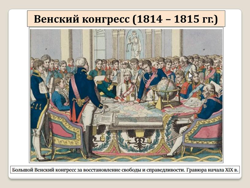 Венский конгресс (1814 – 1815 гг