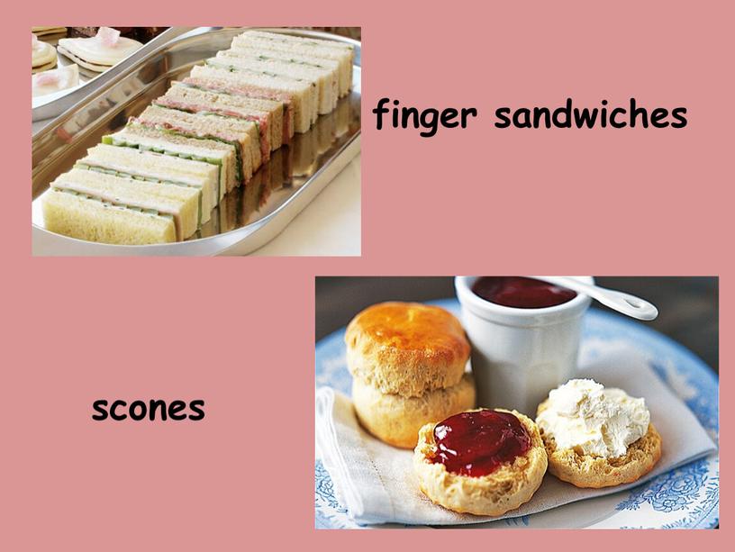 finger sandwiches scones
