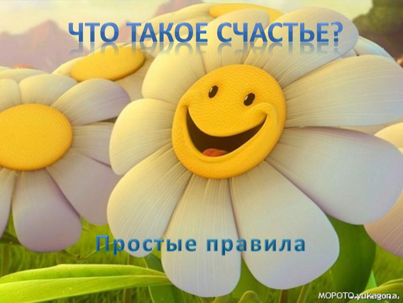 Простые правила что такое Счастье?