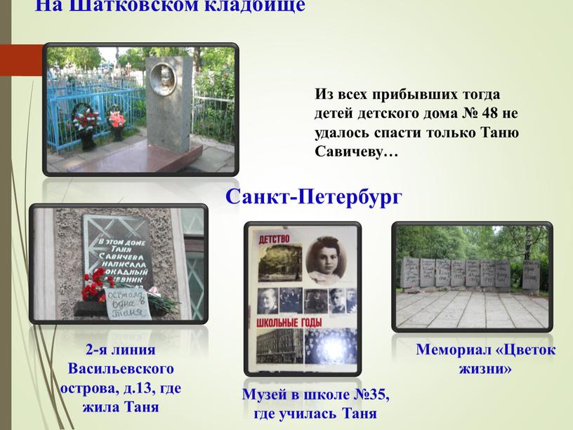 На Шатковском кладбище Санкт-Петербург 2-я линия