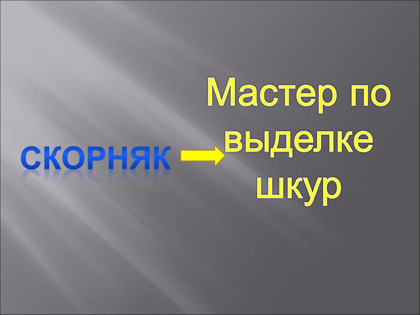 Скорняк Мастер по выделке шкур