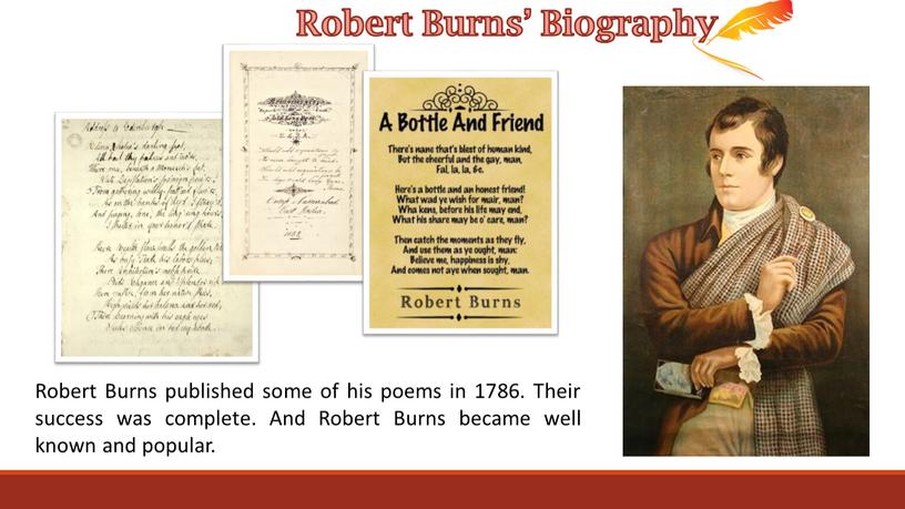 Robert Burns’ Biography Robert