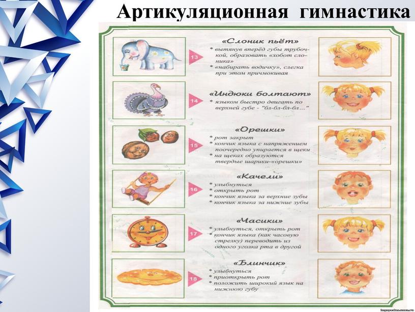 Артикуляционная гимнастика