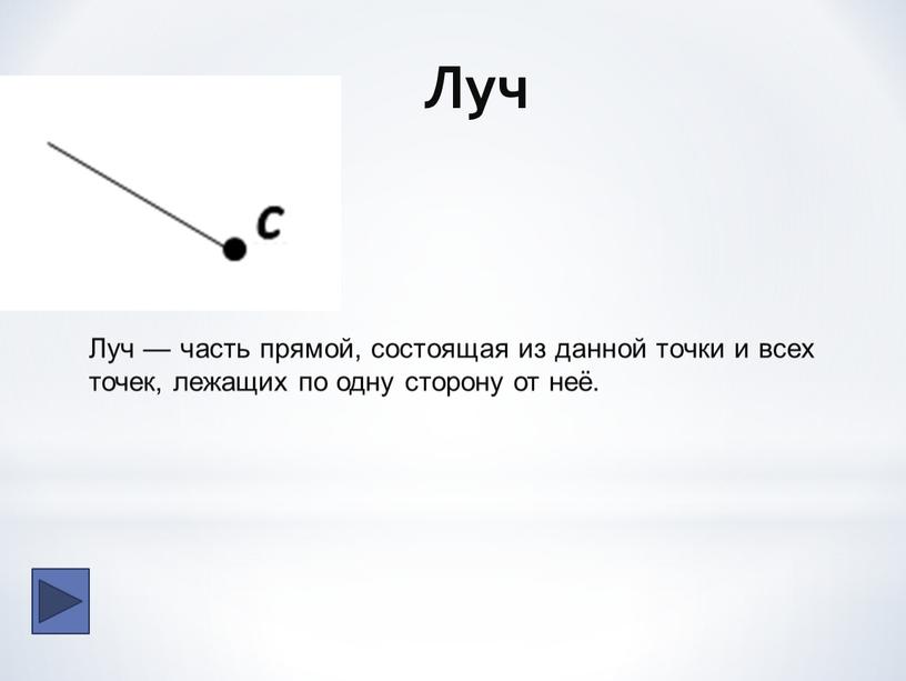 Прямая состоит из точек. Луч это часть прямой. Луч часть прямой состоящая из всех точек. Лучи на одной прямой. Луч лежит на прямой.