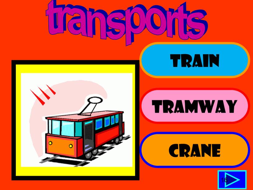 TRAIN TRAMWAY CRANE 16 transports