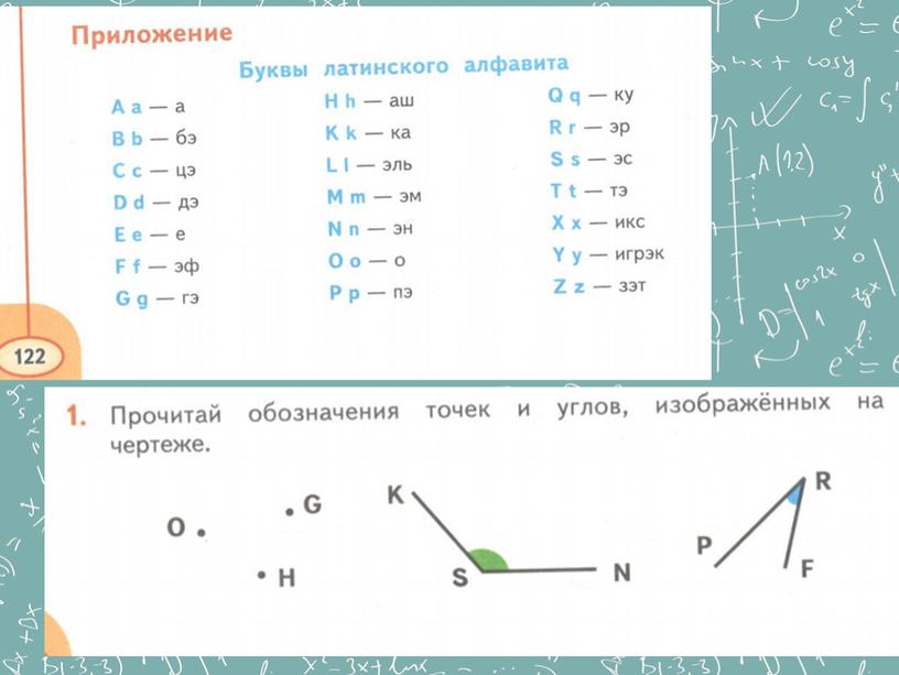 Презентация  к уроку математики "Обозначение геометрических фигур"