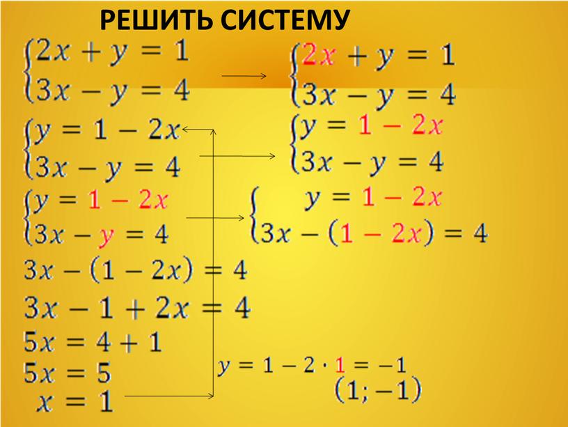 РЕШИТЬ СИСТЕМУ