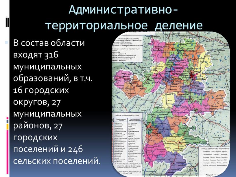 Административно-территориальное деление