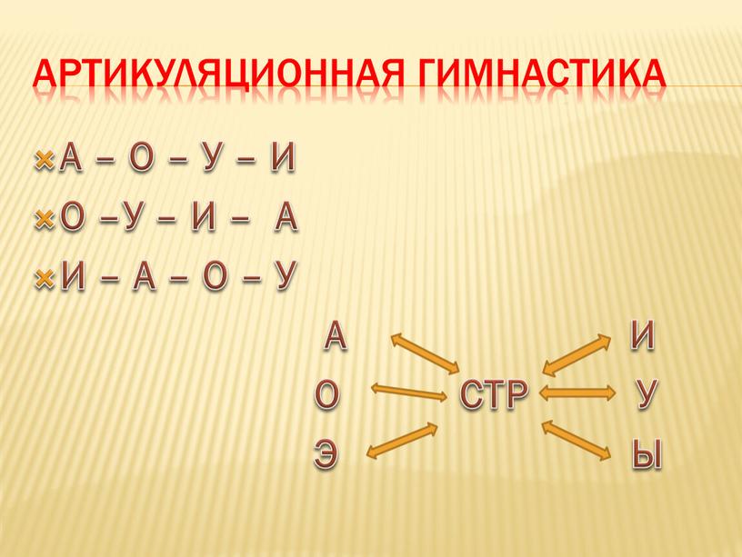 Артикуляционная гимнастика А –