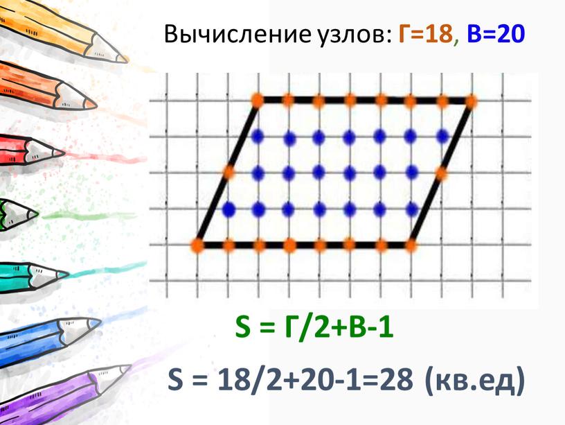 Вычисление узлов: Г=18, В=20