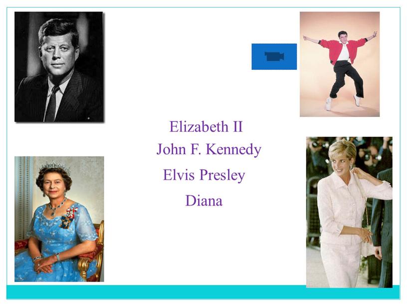John F. Kennedy Elizabeth II Elvis