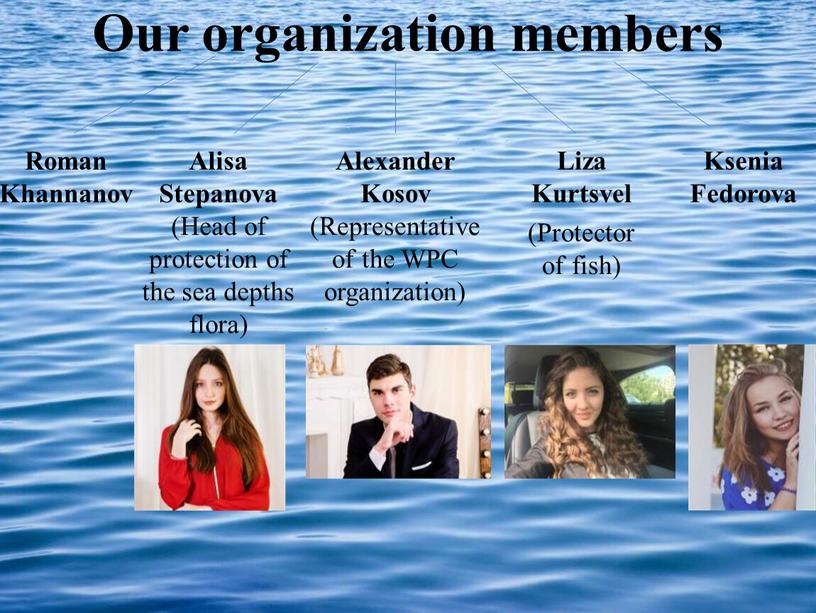 Our organization members Liza